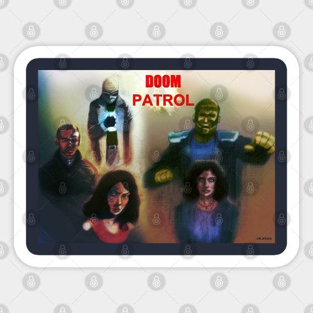 Doom Patrol Sticker by Wonder design